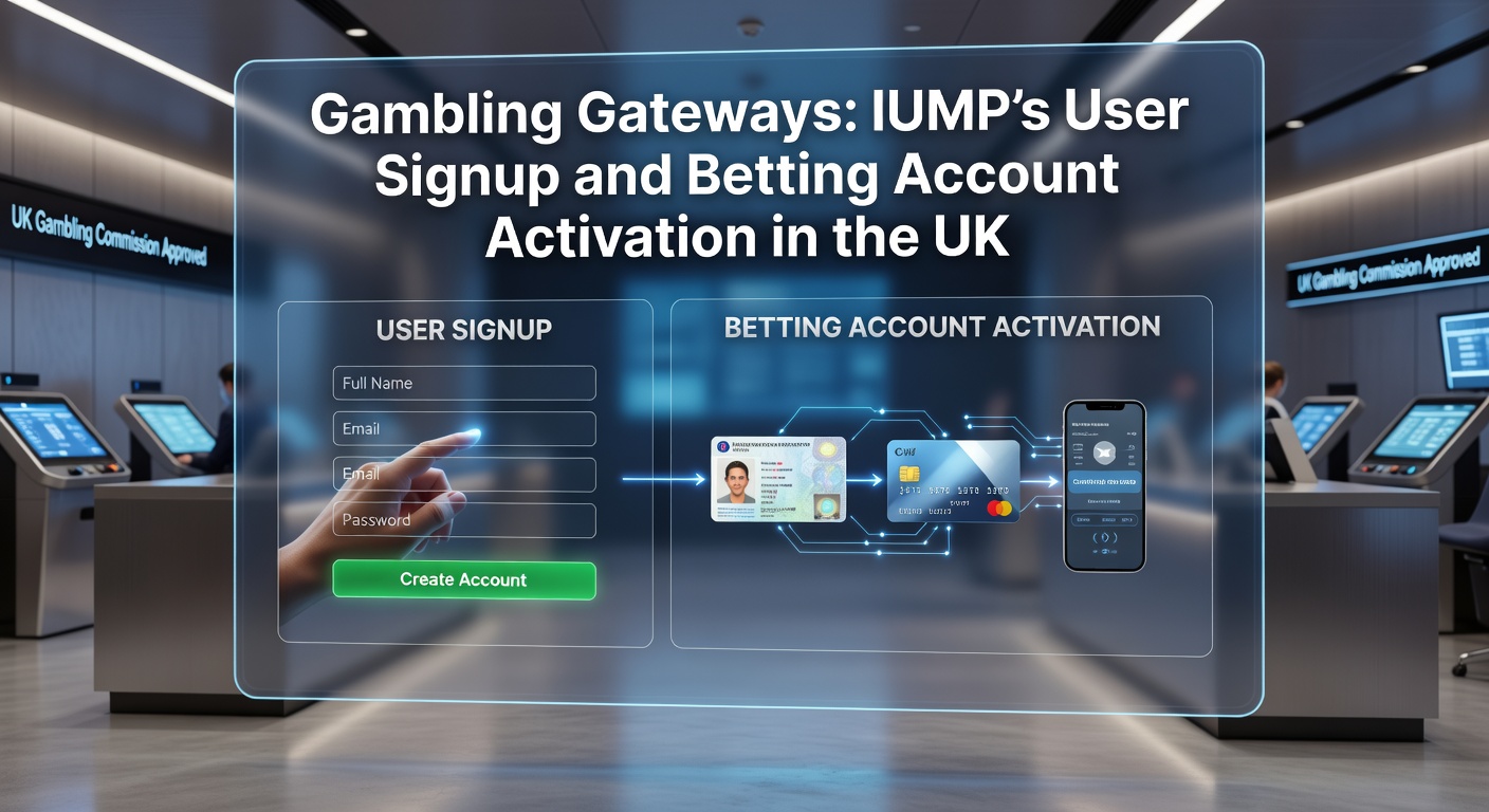 Screenshot of IUMP homepage highlighting quick signup button and UK betting options