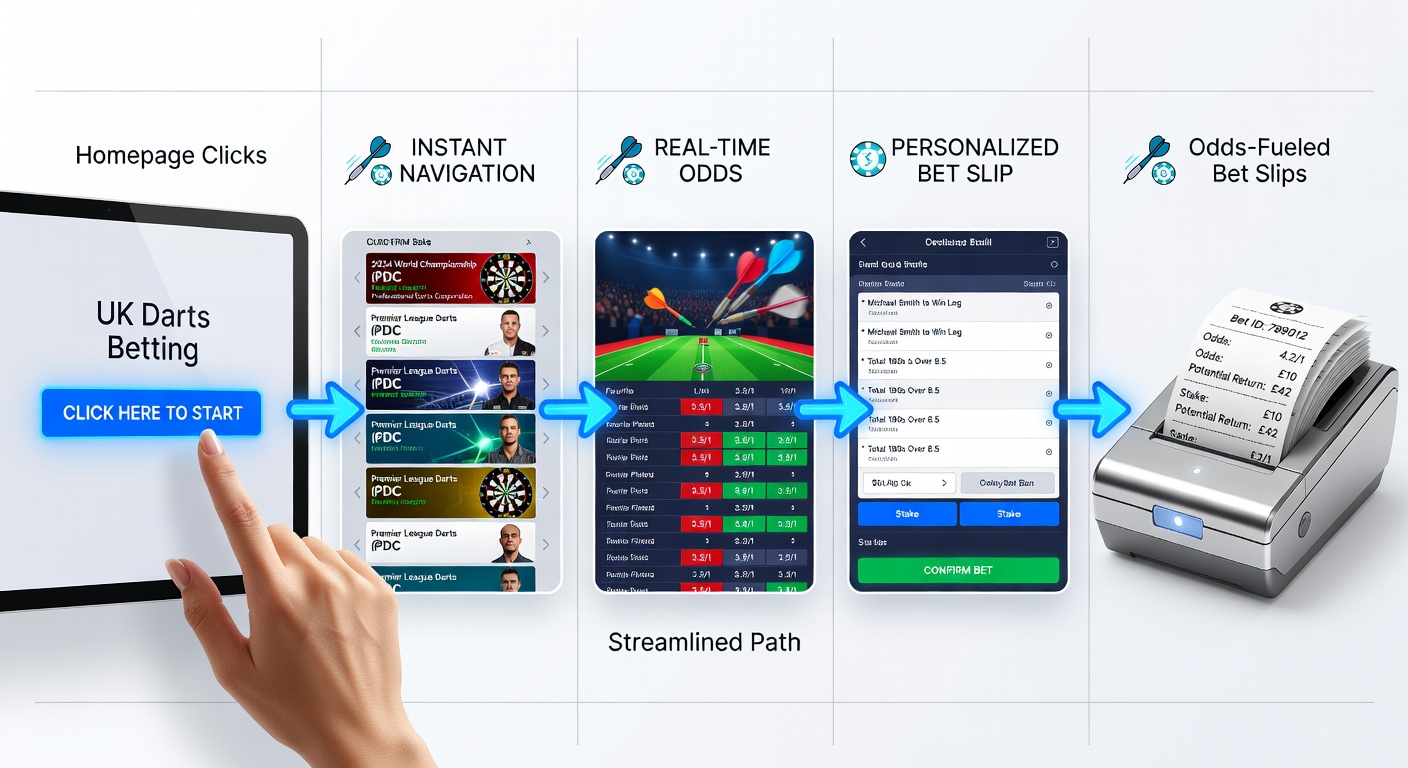 Close-up of a digital bet slip on a betting app showing darts odds, with selections for match winner, total 180s, and checkout props