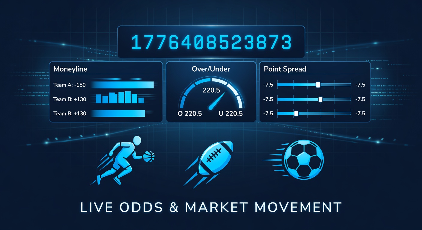 Digital display showing various sports betting odds for football matches, highlighting fractional and decimal formats side by side