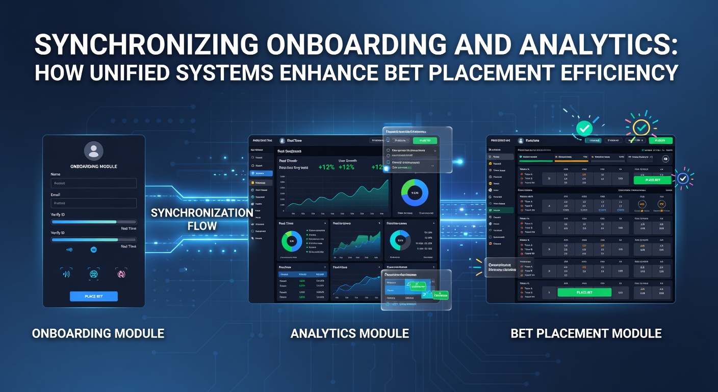 Analytics dashboard displaying synchronized user data flows for efficient bet placement
