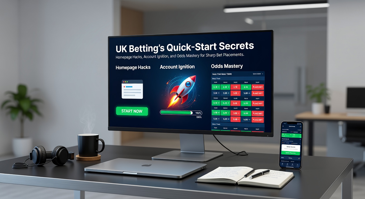 Screenshot of a typical UK betting homepage featuring quick-access menus, live odds feeds, and promotional banners for new users