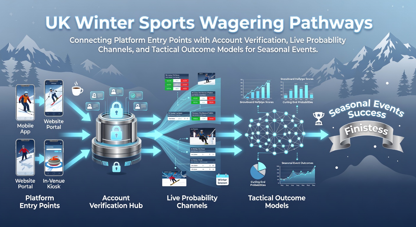 UK winter sports betting platform interface showing account setup and live odds display for seasonal events