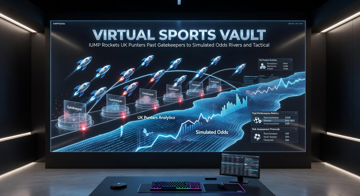 Close-up of virtual sports odds interface on IUMP, showing live streams for simulated greyhound racing with betting slips and prediction overlays